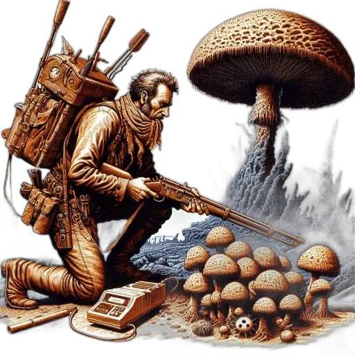 weapon, staff, food, robot transparent PNG cut-out