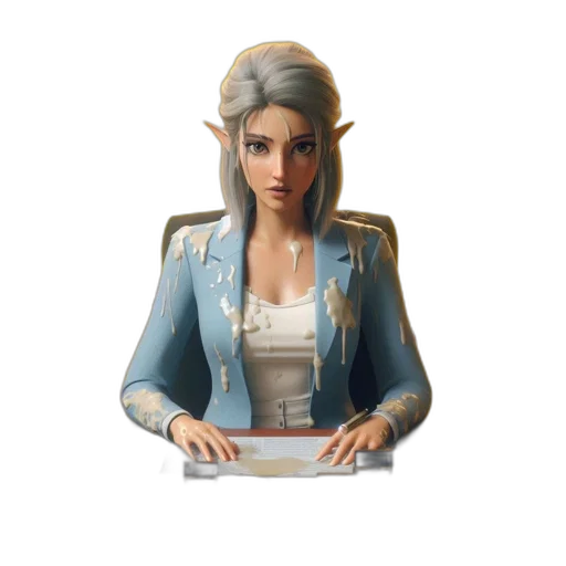 jacket, staff, face, jewelry transparent PNG cut-out