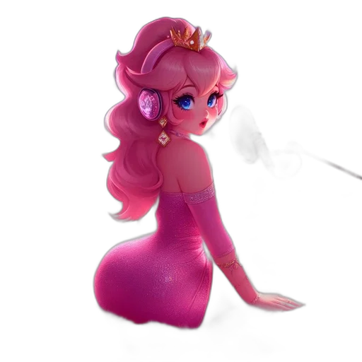 dress, crown, staff, concept art transparent PNG cut-out