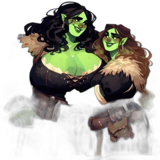 concept art, fantasy art, comic book art, pixel art transparent PNG cut-out