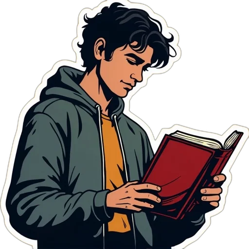 jacket, staff, comic book art, cartoon transparent PNG cut-out