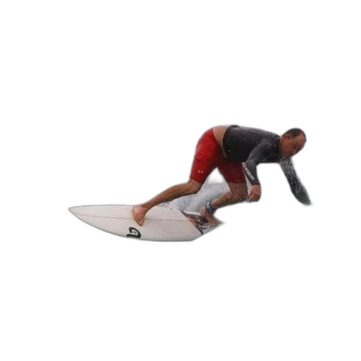 staff, 3d render, surfer, black transparent PNG cut-out