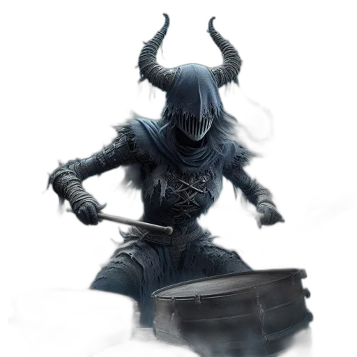 mask, creature, sword, staff transparent PNG cut-out