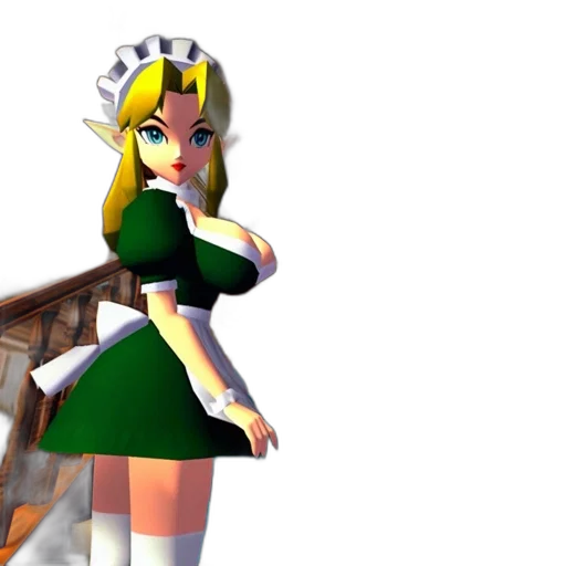 dress, 3d render, concept art, pixel art transparent PNG cut-out