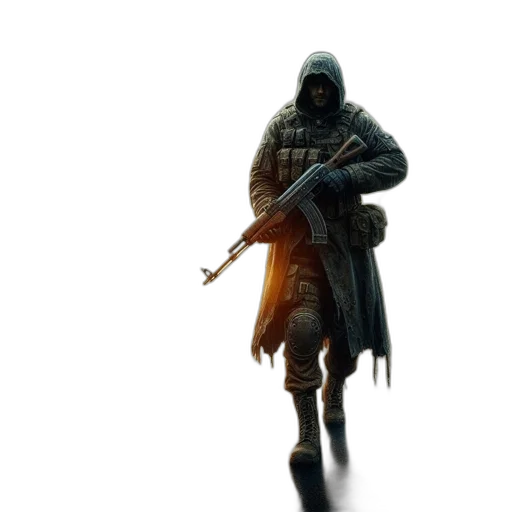 jacket, weapon, sword, staff transparent PNG cut-out