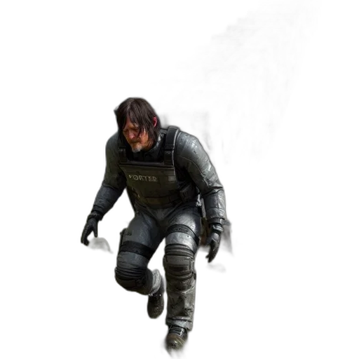 jacket, creature, weapon, concept art transparent PNG cut-out