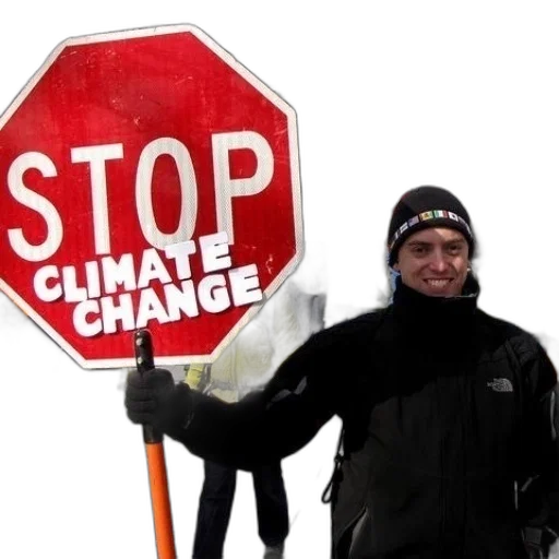 jacket, man, holds, stop transparent PNG cut-out