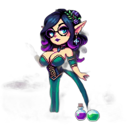 staff, fantasy art, concept art, pixel art transparent PNG cut-out