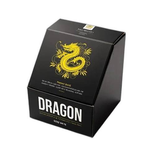 dragon, 3d render, black, cardboard transparent PNG cut-out