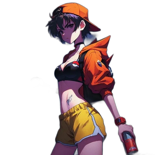 jacket, staff, robot, hat transparent PNG cut-out