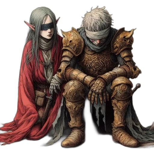 dragon, mask, sword, fantasy art transparent PNG cut-out