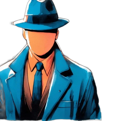 jacket, hat, staff, mask transparent PNG cut-out