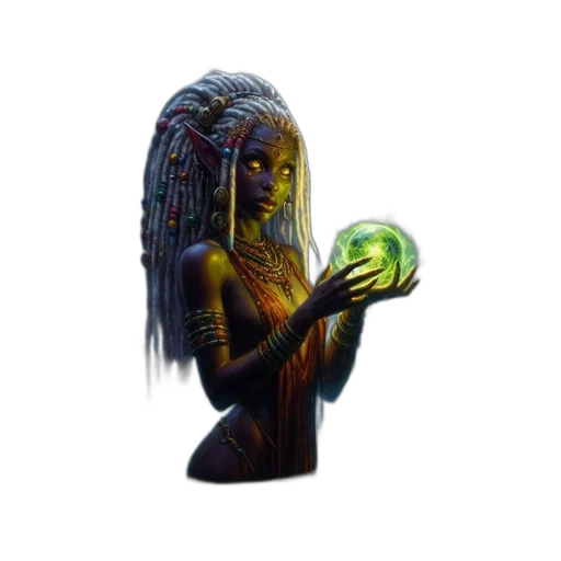 jewelry, mask, creature, staff transparent PNG cut-out