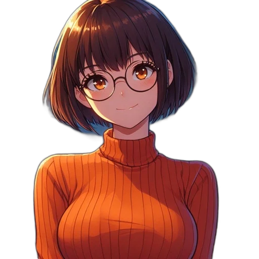 dress, jacket, face, staff transparent PNG cut-out