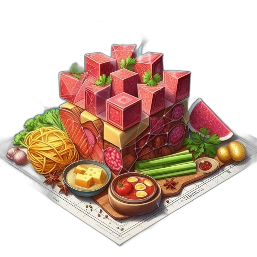 food, jewelry, crown, 3d render transparent PNG cut-out