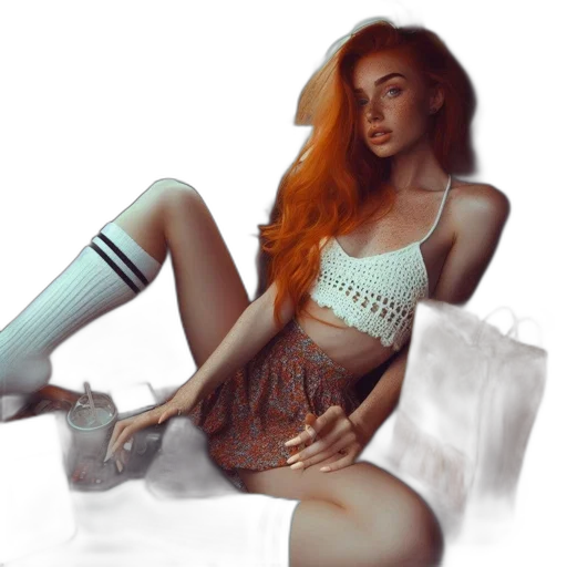 dress, shoes, photorealistic, fantasy art transparent PNG cut-out