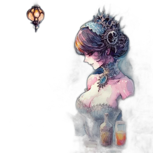 dress, crown, face, mask transparent PNG cut-out