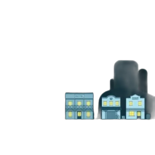 building, robot, pixel art, 3d render transparent PNG cut-out