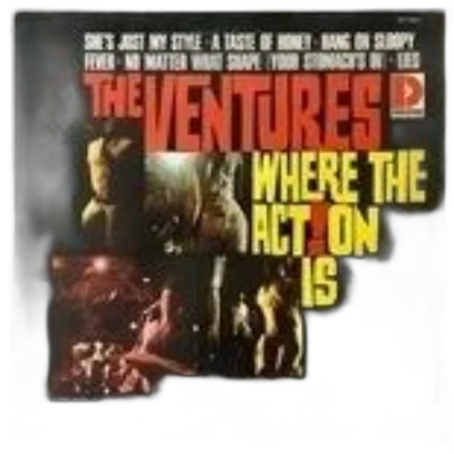 fire, ventures, album, where transparent PNG cut-out