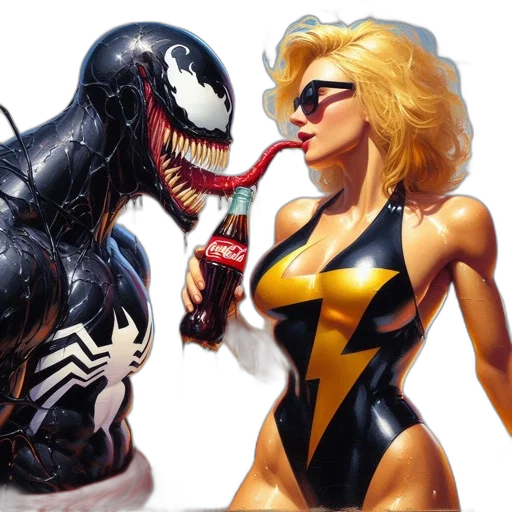 comic book art, concept art, woman, swimsuit transparent PNG cut-out