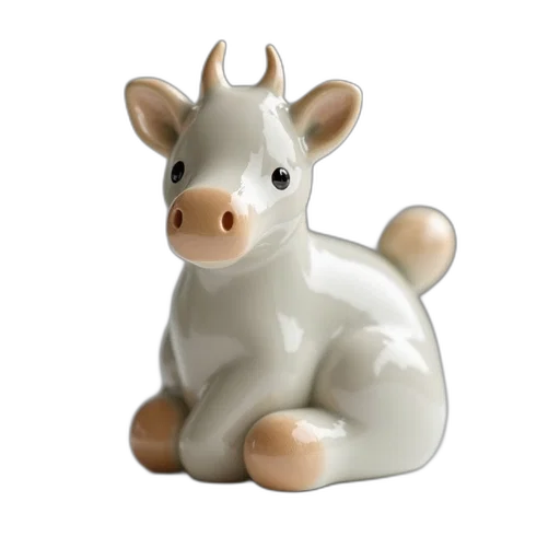 animal, 3d render, photorealistic, ceramic transparent PNG cut-out