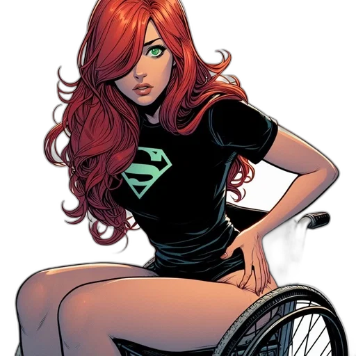 comic book art, concept art, woman, vibrant transparent PNG cut-out