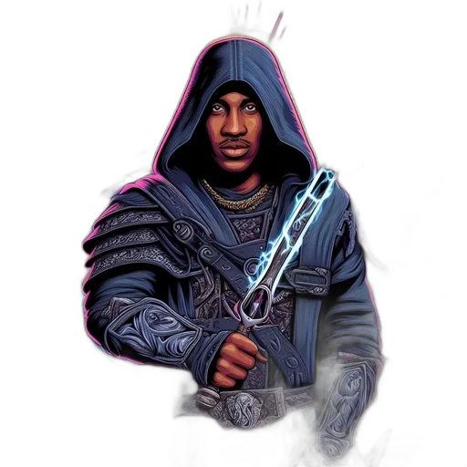 sword, weapon, jacket, staff transparent PNG cut-out