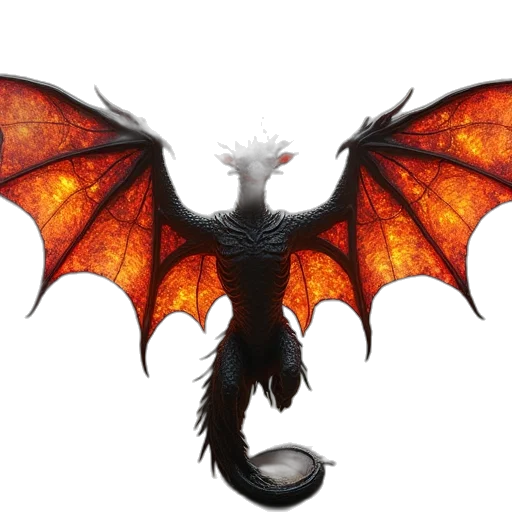 dragon, creature, staff, animal transparent PNG cut-out