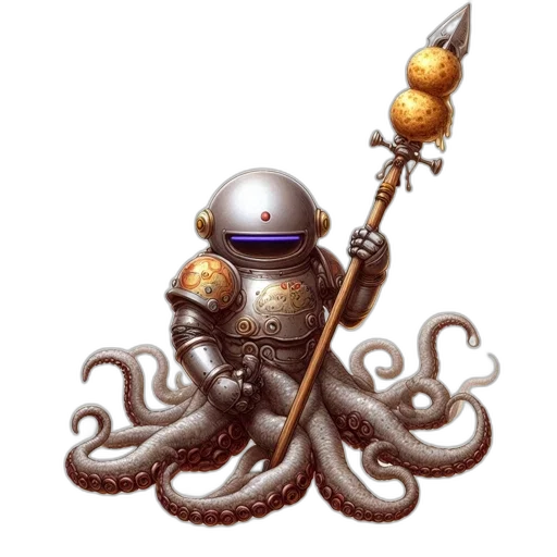 staff, robot, creature, weapon transparent PNG cut-out