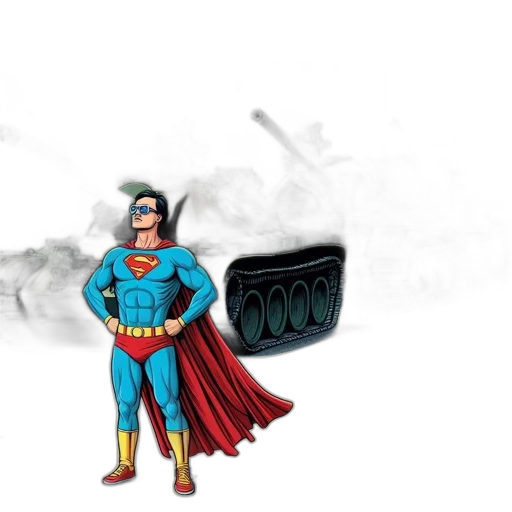 comic book art, concept art, 3d render, cartoon transparent PNG cut-out