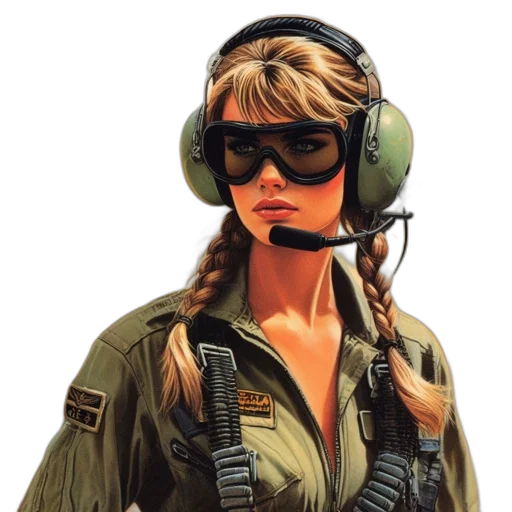 face, jacket, staff, weapon transparent PNG cut-out