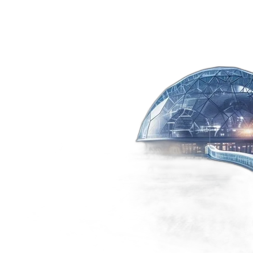 hat, robot, 3d render, concept art transparent PNG cut-out