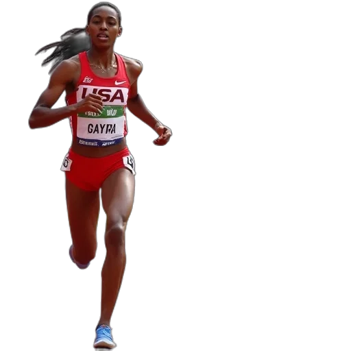 usa, gabby, coleman, left transparent PNG cut-out