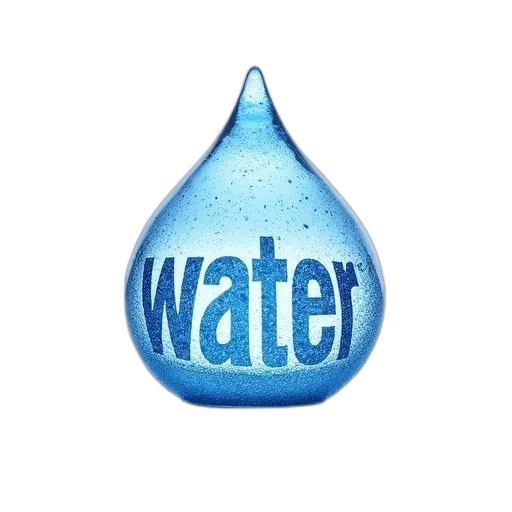 bottle, water, drop, made transparent PNG cut-out