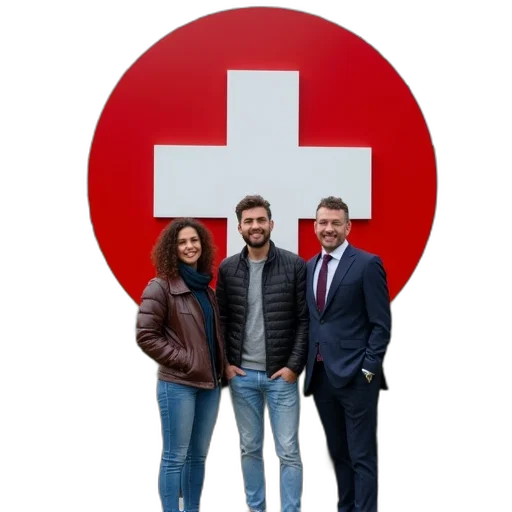 staff, three, people, posing transparent PNG cut-out