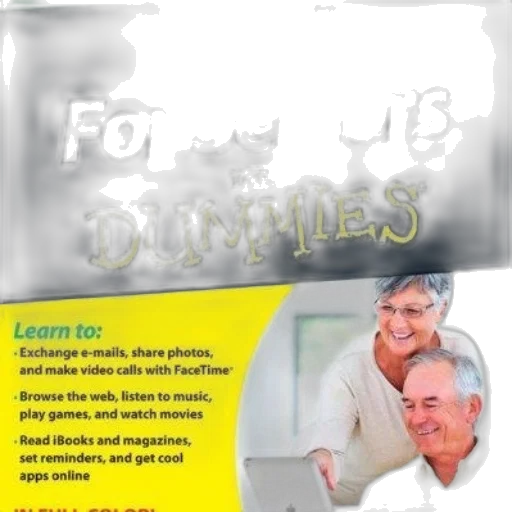 ipad, seniors, dummies, book transparent PNG cut-out