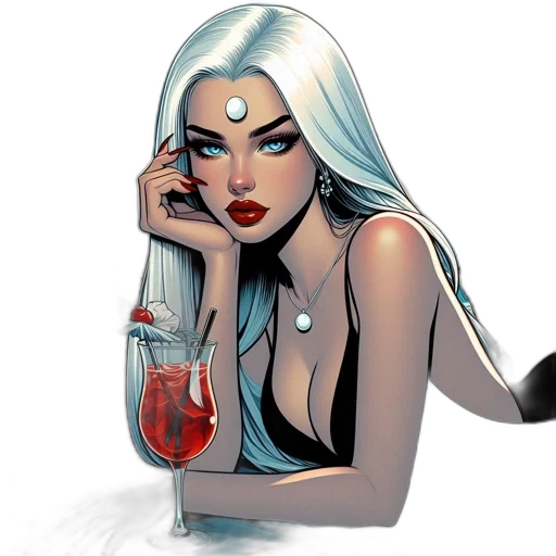 comic book art, concept art, fantasy art, cartoon transparent PNG cut-out