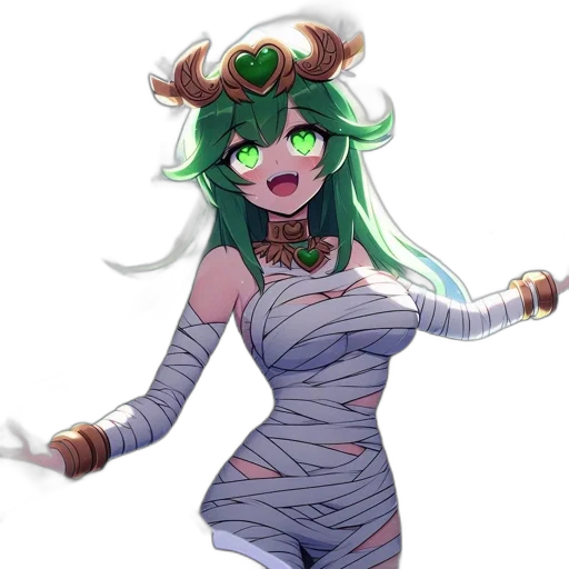 dragon, weapon, dress, staff transparent PNG cut-out