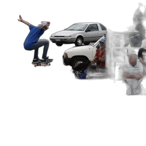 car, robot, weapon, staff transparent PNG cut-out