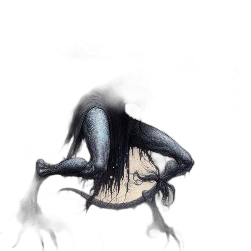 creature, hair, mask, dragon transparent PNG cut-out