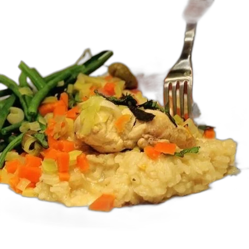 food, photorealistic, plate, green transparent PNG cut-out