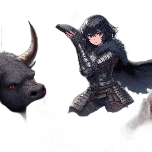 dragon, animal, sword, weapon transparent PNG cut-out