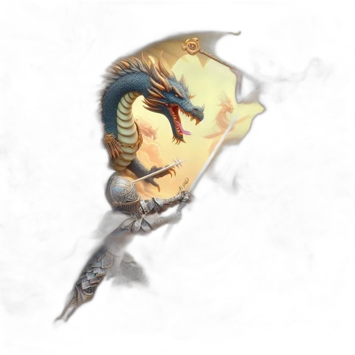 dragon, staff, mask, face transparent PNG cut-out