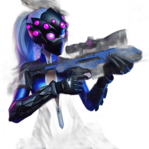 weapon, robot, staff, concept art transparent PNG cut-out
