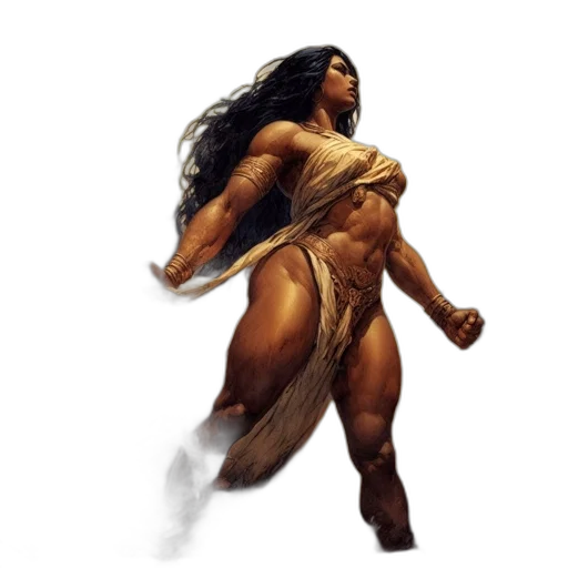 concept art, fantasy art, comic book art, photorealistic transparent PNG cut-out