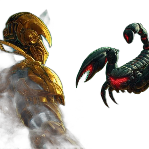 creature, robot, concept art, fantasy art transparent PNG cut-out