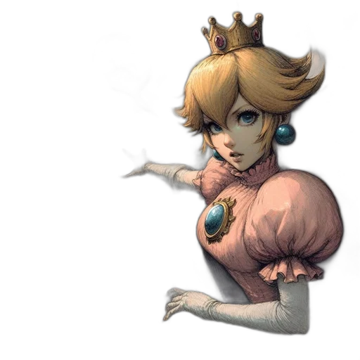 crown, dress, weapon, face transparent PNG cut-out