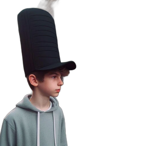 hat, crown, staff, umbrella transparent PNG cut-out
