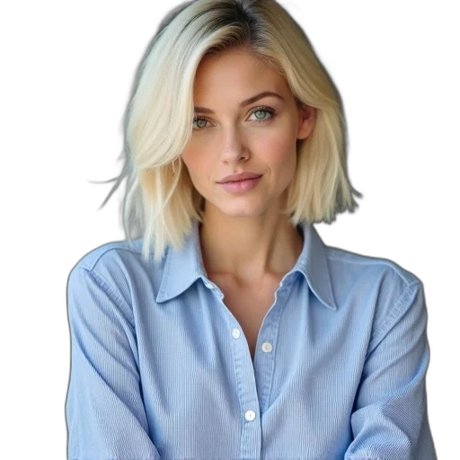 jacket, face, staff, hair transparent PNG cut-out