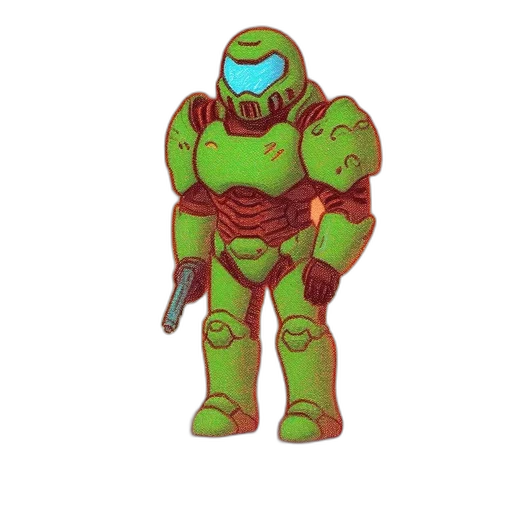 robot, creature, 3d render, concept art transparent PNG cut-out